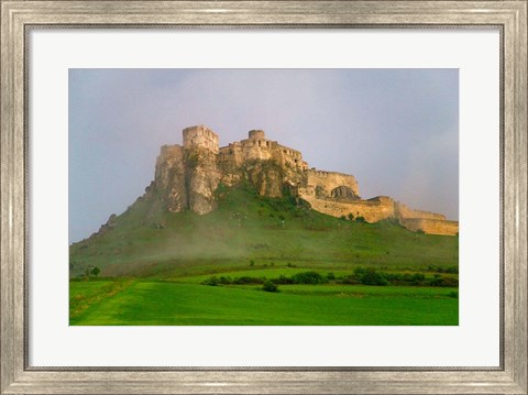 Framed Spissky Hrad in Mist, Slovakia Print