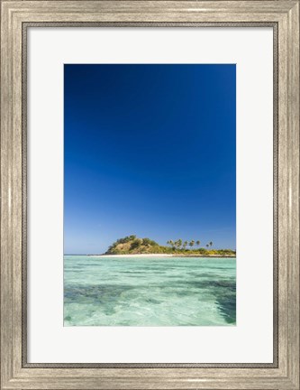 Framed Turquoise waters of Blue Lagoon, Yasawa, Fiji Print
