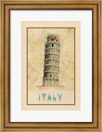 Framed Travel Italy Print
