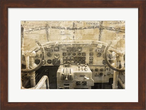 Framed Concord Cockpit Print