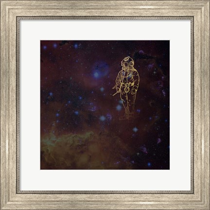 Framed Universe Diver Print