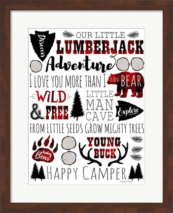 Framed Lumberjack Adventure Print