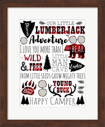 Framed Lumberjack Adventure Print