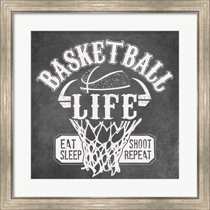 Framed Basketball Life Print