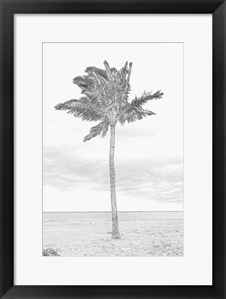 Framed Swaying Palm I Print