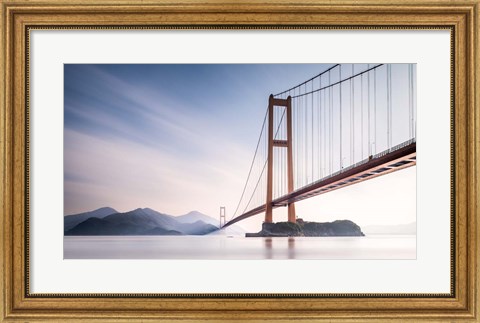 Framed Xihou Bridge &amp; Moon Bay Print