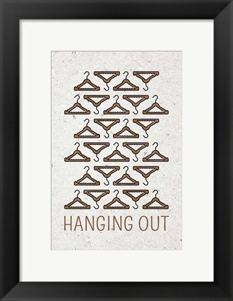 Framed Hanging Out Print