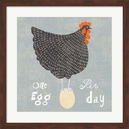 Framed Fresh Eggs I Print