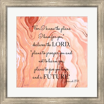 Framed Lord&#39;s Declaration Print