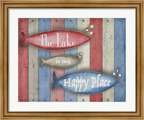 Framed Lake Place Print