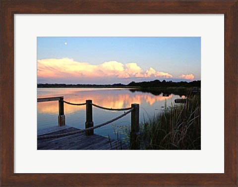 Framed Lake Saunders I Print