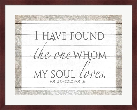 Framed Song of Solomon Print