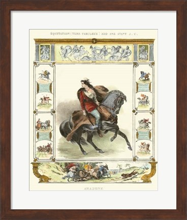 Framed Equestrian Display II Print