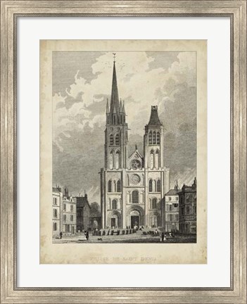 Framed Eglise de St. Denis Print