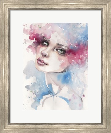 Framed Becoming (Portrait Of Lady) Print