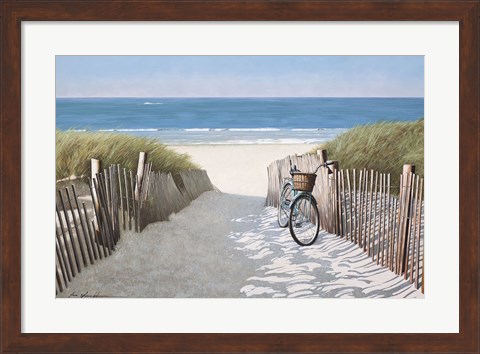 Framed Ride to the Beach Print