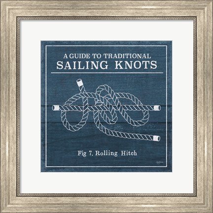 Framed Vintage Sailing Knots VIII Print