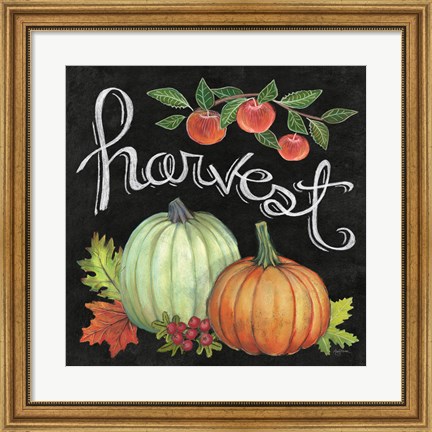 Framed Autumn Harvest IV Square Print