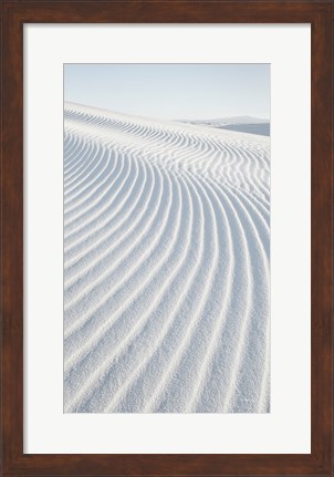 Framed White Sands I no Border Print