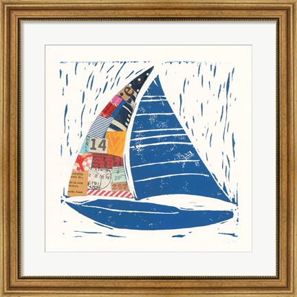 Framed Nautical Collage IV Print