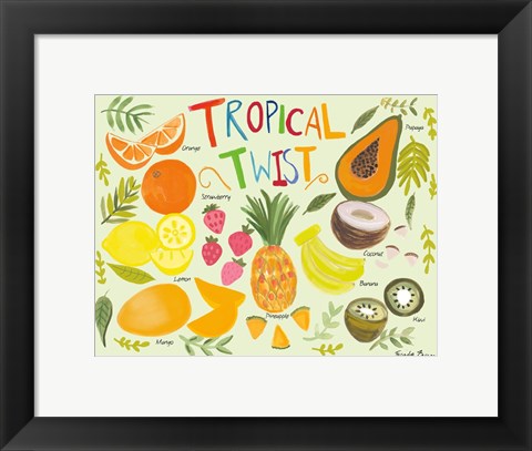 Framed Fruity Smoothie II Print
