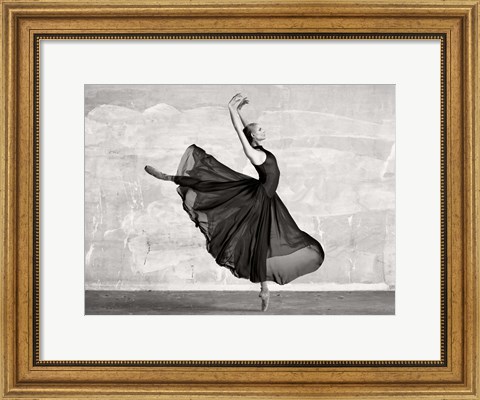 Framed Ballerina Dancing Print