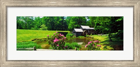Framed Trees around a Watermill, Mabry Mill, Blue Ridge Parkway, Floyd County, Virginia Print