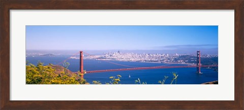 Framed View of the Golden Gate Bridge, San Francisco, California Print