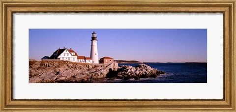 Framed Portland Head Lighthouse, Cape Elizabeth, Maine, New England Print