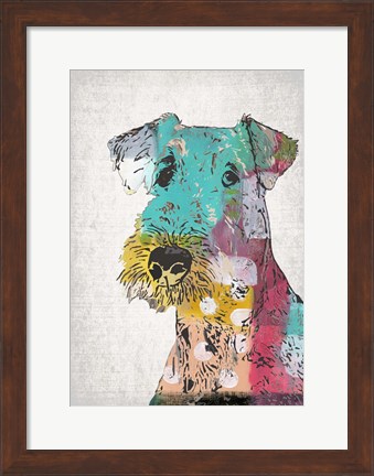 Framed Abstract Dog Print