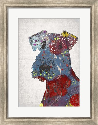 Framed Abstract Dog II Print