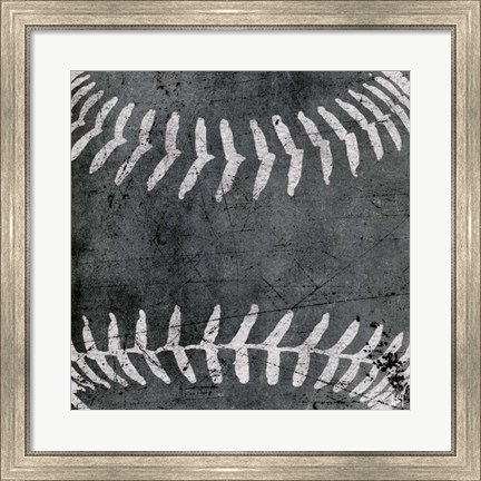 Framed Baseball Print