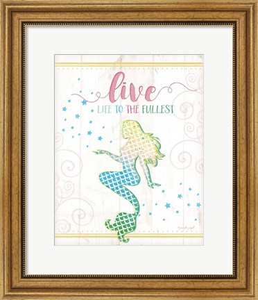 Framed Live Mermaid Print