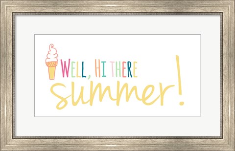 Framed Well Hi There Summer Print