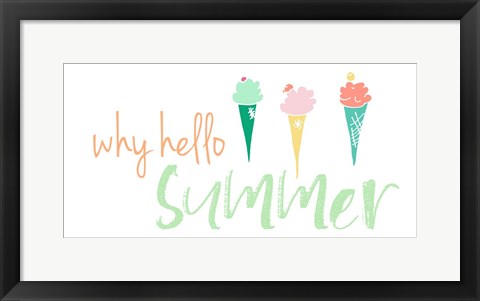 Framed Why Hello Summer Print