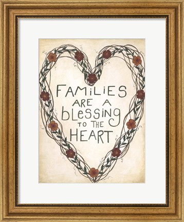 Framed Families are a Blessing Print
