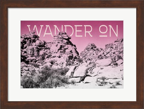 Framed Ombre Adventure IV Wander On Print