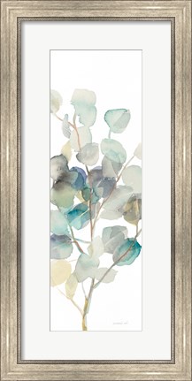 Framed Eucalyptus III White Crop Print