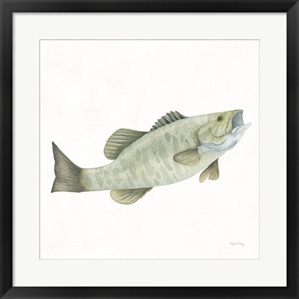 Framed Gone Fishin Small Mouth Print