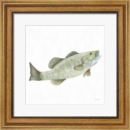 Framed Gone Fishin Small Mouth Print