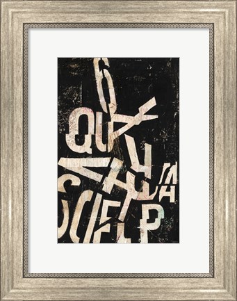 Framed Type Abstraction II Print