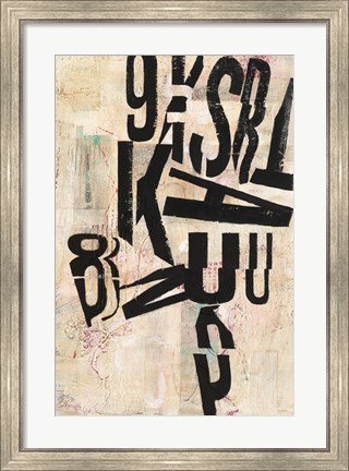 Framed Type Abstraction I Print