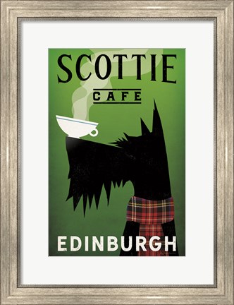 Framed Scottie Cafe Print