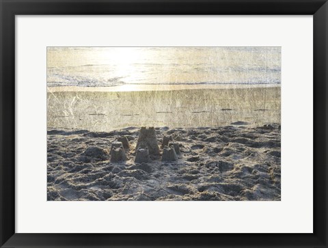 Framed Sand Castle III Print