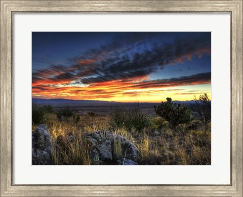 Framed Sunset in the Desert IV Print