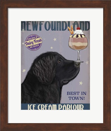 Framed Newfoundland Ice Cream Print