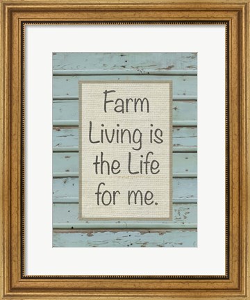 Framed Farm Sentiment II Print