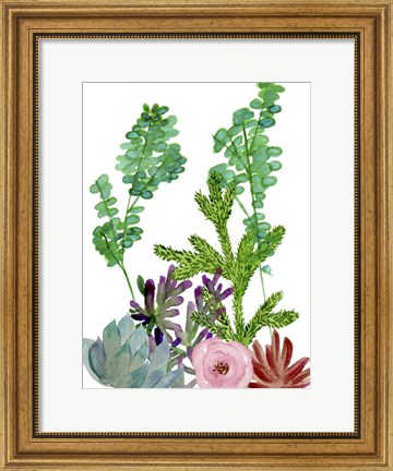 Framed Little Garden I Print