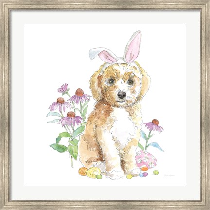 Framed Easter Pups IV Print