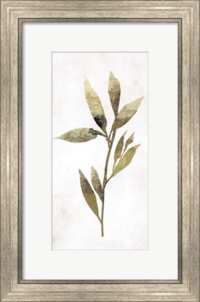 Framed Gold Botanical IV Print
